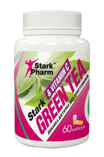 Жироспалювач Stark Pharm Green Tea Vitamin C 60 таблеток 100-12-6052105-20 фото