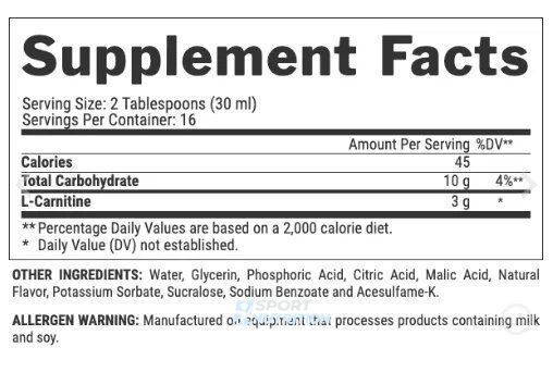 Л-карнітин Nutrex Liquid L-Carnitine 3000 473 мл Berry Blast 2022-10-0418 фото