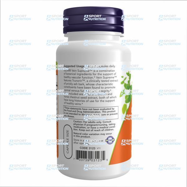 Поддержка для вен Now Foods Vein Supreme 90 капсул 2022-10-0980 фото