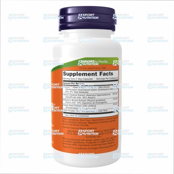 Поддержка для вен Now Foods Vein Supreme 90 капсул 2022-10-0980 фото