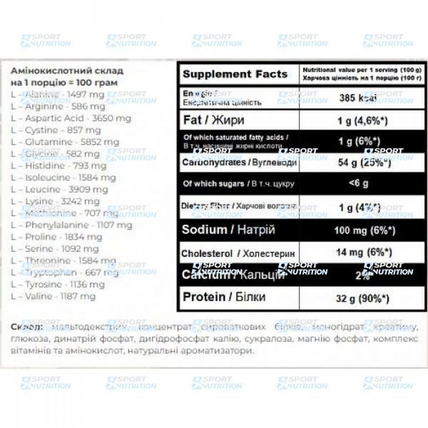 Гейнер Powerful Progress Super Mass Gainer 2000 г Oreo 100-39-2204457-20 фото
