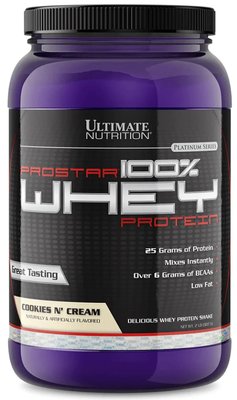 Протеин Ultimate Nutrition Prostar Whey 2lb 907 г Cookies Cream 2022-10-0858 фото