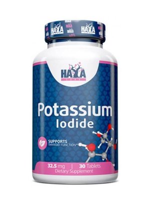 Йодид калия Haya Labs Potassium Iodide 32.5 мг 30 таблеток 820753 фото