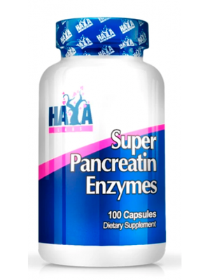 Haya Labs Super Pancreatin Enzymes 100 капсул 820248 фото
