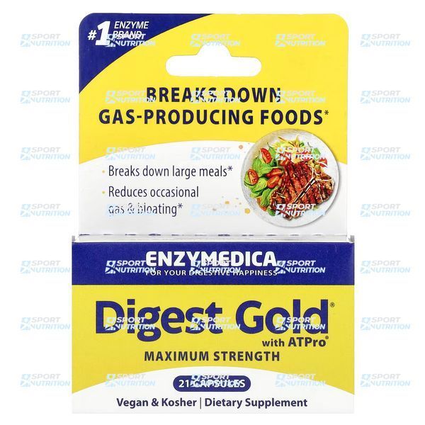 Ферменты для пищеварения Enzymedica Digest Gold 21 капсула 2023-10-3115 фото