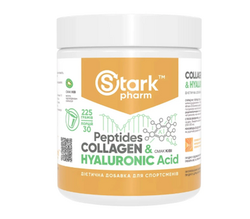 Stark Pharm Collagen Peptides & Hyaluronic Acid 225 г Kiwi 2022-10-1514 фото