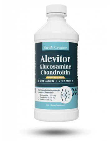 Earths Creation Alevitor Glucosamine Chondroitin & Collagen + Vitamin C 480 мл Tropical 817490 фото