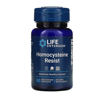 Резистентность гомоцистеина Life Extension Homocysteine Resist 60 капсул 2022-10-1950 фото