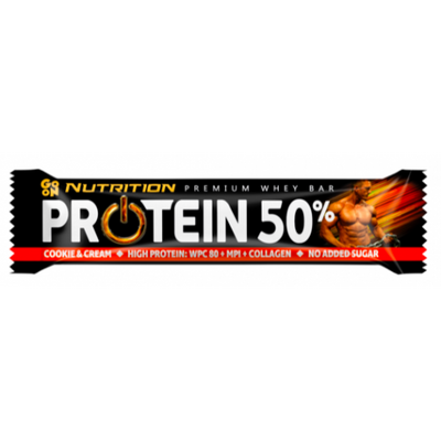 GoOn Протеїновий батончик Protein Bar 50% 40 г Cookie Cream 820083 фото