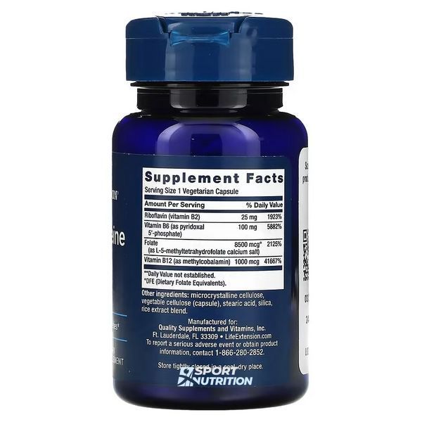 Резистентність гомоцистеїну Life Extension Homocysteine Resist 60 капсул 2022-10-1950 фото