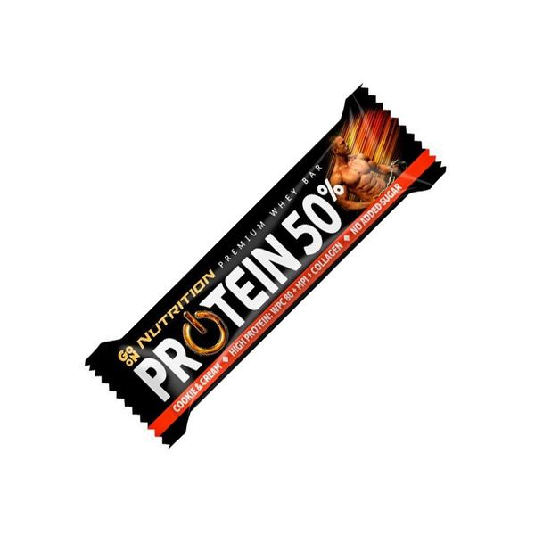 Протеиновый батончик GoOn Protein Bar 50% 40 г Cookie Cream 820083 фото