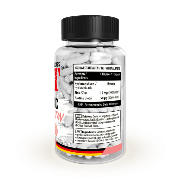 Гіалуронова кислота з біотином і цинком MST Nutrition Hyaluronic Acid Biotin Zink 90 капсул 18071-01 фото
