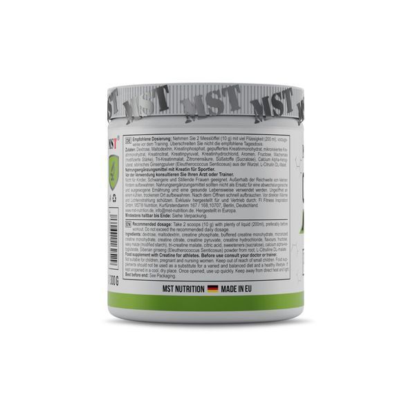 Креатин MST Nutrition Creatine Kick 300 г Green apple 20228-03 фото