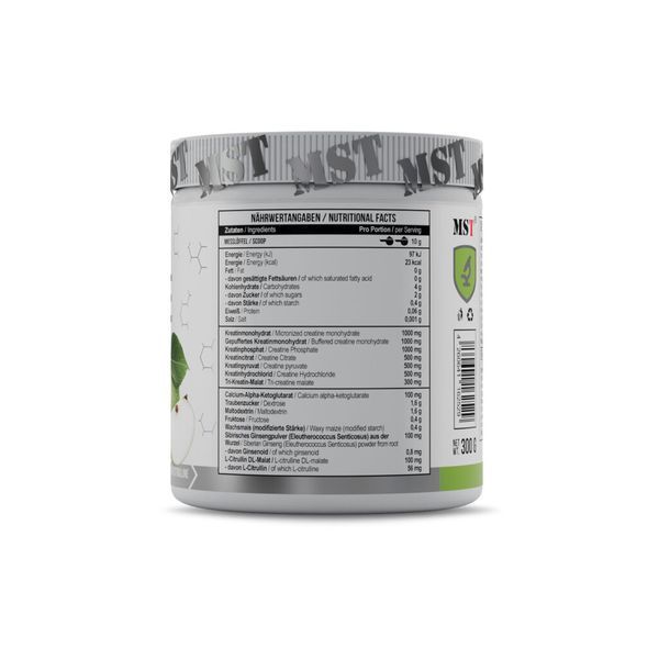 Креатин MST Nutrition Creatine Kick 300 г Green apple 20228-03 фото