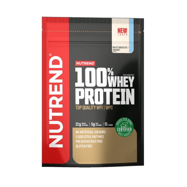 Протеин Nutrend 100% Whey Protein 1000 г White chocolate + coconut 821766 фото