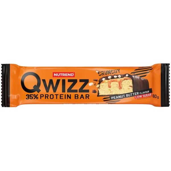 Протеїновий батончик Nutrend Qwizz Protein Bar 60 г Peanut paste 821122 фото