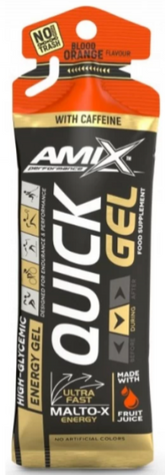 Изотоник Amix Performance Quick Gel with caffeine 45 г Апельсин 820933 фото