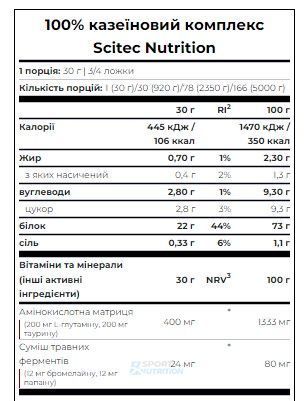 Казеїн Scitec Nutrition Casein Complex 920 г Бельгійський шоколад 728633108121 фото