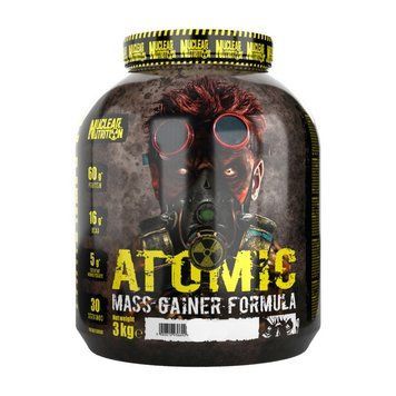 Гейнер Nuclear Nutrition Atomic Mass Gainer Formula 3 кг Strawberry 21313-04 фото