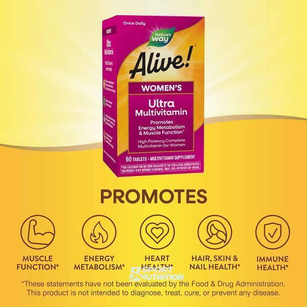 Nature's Way Alive! Women's Once Daily Ultra Multivitamin 60 таблеток 2022-10-1057 фото