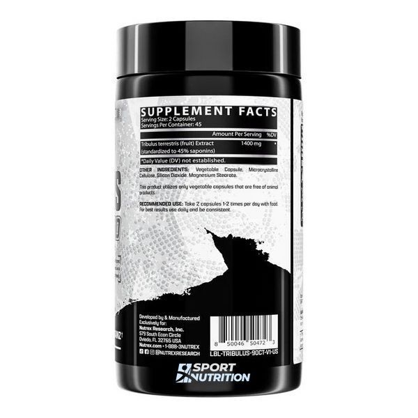 Стимулятор тестостерона Nutrex Research Tribulus 1400 90 капсул 2023-10-3314 фото