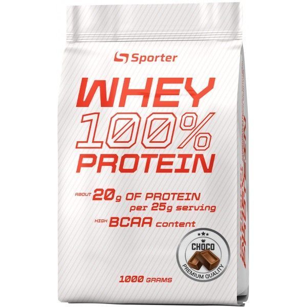 Протеїн Sporter Whey 100% Protein 1 кг Chocolate 821257 фото