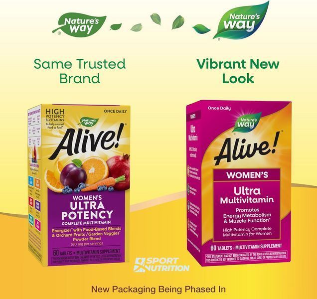 Nature's Way Alive! Women's Once Daily Ultra Multivitamin 60 таблеток 2022-10-1057 фото