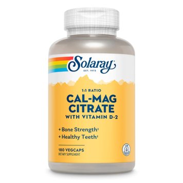 Кальция и магния цитрат Solaray Cal-Mag Citrate 180 капсул 2022-10-2444 фото