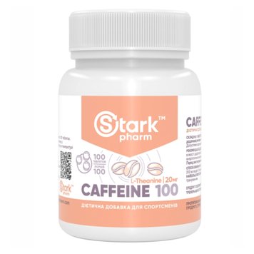 Кофеин Stark Pharm Caffeine 100 мг 100 таблеток 2022-10-0764 фото