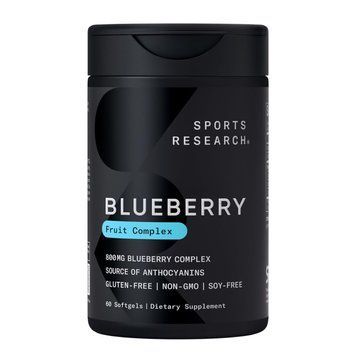 Концентрат чорниці Sports Research Blueberry Concentrate 800 мг 60 капсул 2023-10-3445 фото