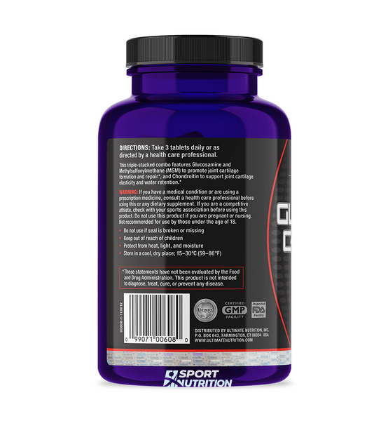 Ultimate Nutrition Glucosamine Chondroitin MSM 90 таблеток 104703 фото