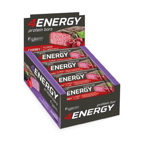 Протеиновые батончики VALE 4 ENERGY 24x40 г Cherry 100-56-4513822-20 фото