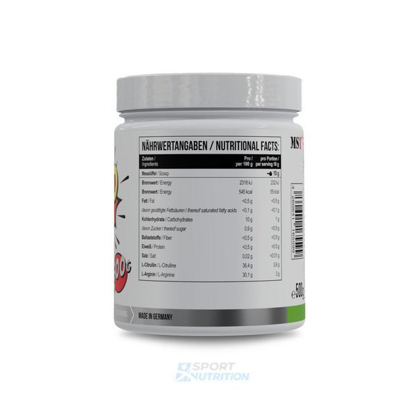 Передтренувальний комплекс MST Nutrition Amino Pump 500 г Green Apple 23251-01 фото
