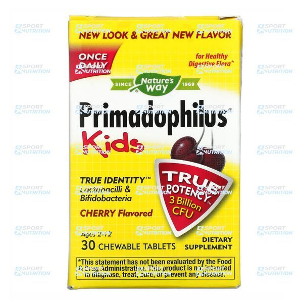 Пробиотик для детей Nature's Way Primadophilus Kids 30 таблеток Cherry 2022-10-1098 фото