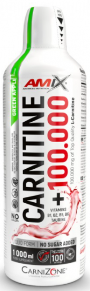 Карнітин Amix Carnitine 100.000 мг CarniZone 1000 мл Зелене яблуко 818083 фото