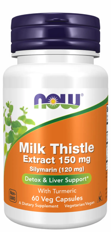 Now Foods Silymarin Milk Thistle Extract 150 мг 60 капсул 100-62-5599786-20 фото