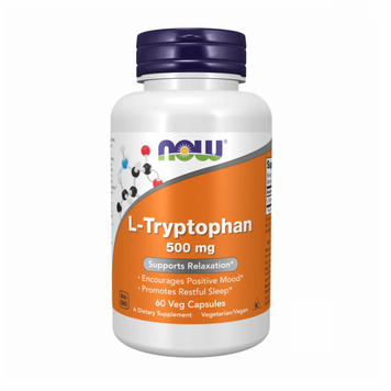 Now Foods L-Tryptophan Double Strength 1000 мг 60 таблеток 2023-10-3092 фото