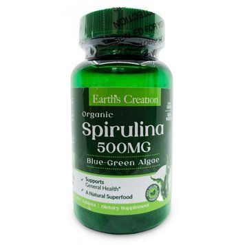 Спирулина Earth&lsquo;s Creation Spirulina 500 mg 100 таблеток 820565 фото