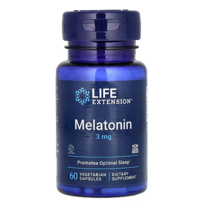 Life Extension Melatonin 3 мг 60 капсул 2022-10-1876 фото