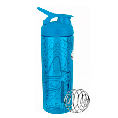 Спортивная бутылка-шейкер Blender Bottle SportMixer Sing Sleek 820 мл Aqua 820605 фото