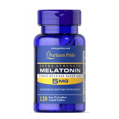 Puritans Pride Melatonin 5 мг 120 таблеток 2023-10-2178 фото