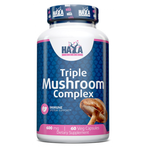 Haya Labs Triple Mushroom Complex 600 мг 60 капсул 820439 фото