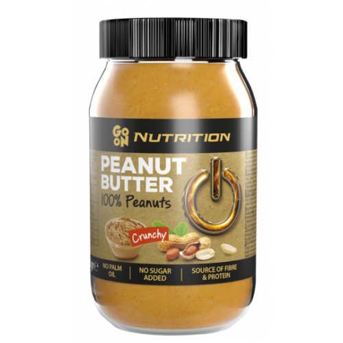 Арахісова паста Go On Peanut Butter Crunchy 100% 900 г 817179 фото