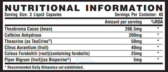 Жироспалювач Nutrex Research Lipo-6 Black Extreme Potency 120 капсул 100-27-0450032-20 фото