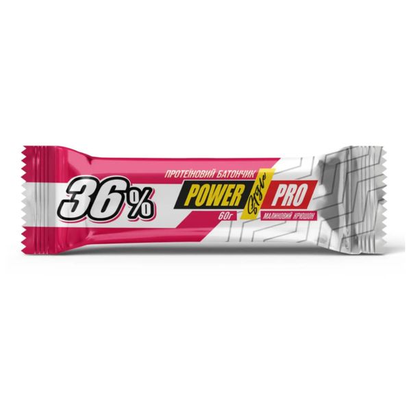 Протеїновий батончик Power Pro 36% 60 г Raspberry krushon 820902 фото