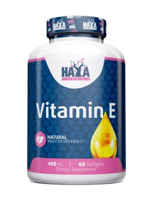 Haya Labs Vitamin E Mixed Tocopherols 400 IU 60 капсул 820434 фото