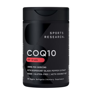 Коензим Q10 Sports Research CoQ10 with BioPerine Coconut Oil 100 мг 120 капсул 2023-10-3439 фото