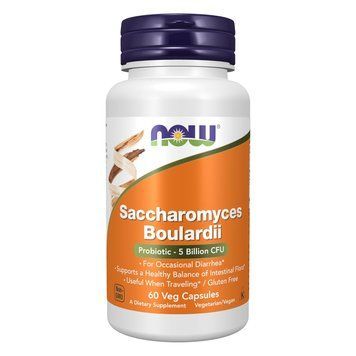 Пробіотик Now Foods Saccharomyces Boulardii Gastrointestinal Support 60 капсул 100-33-7828668-20 фото