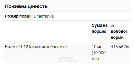 Вітамін В12 метилкобаламін Now Foods Methyl B-12 10000 мкг 60 льодяників 100-52-8755684-20 фото