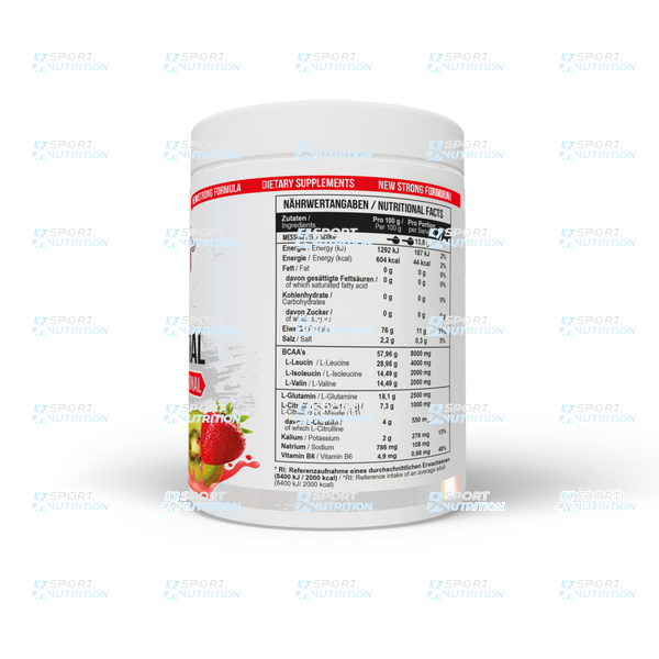 Комплекс аминокислот MST Nutrition BCAA Essential Professional 414 г Strawberry-Kiwi 0191 фото